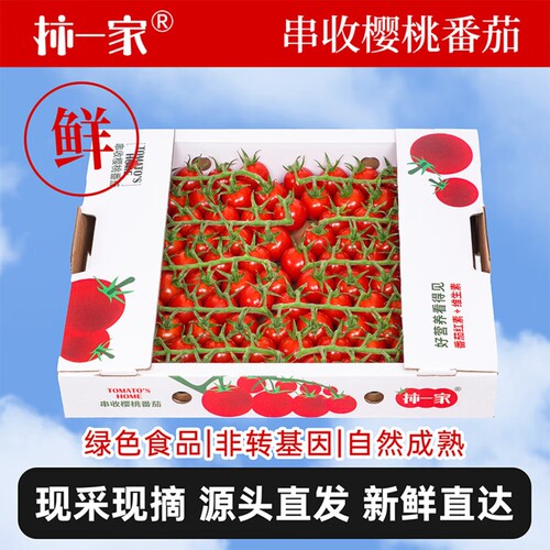柿一家串收樱桃番茄绿色健康美味