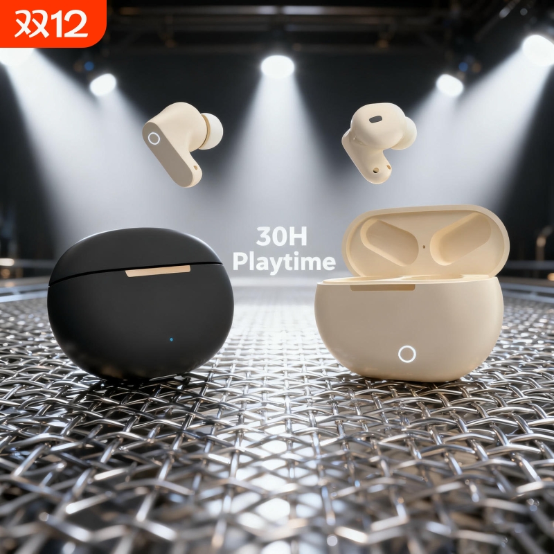 新款迷你短柄无线蓝牙耳机按键长续航杜比音效低延迟运动游戏通用