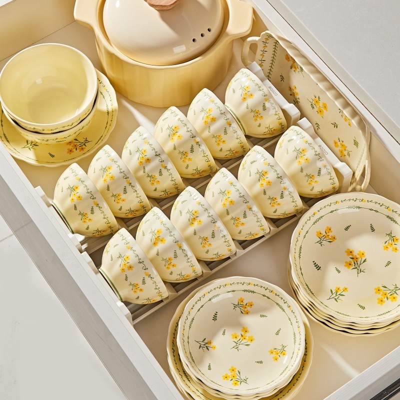 釉下彩碗盘餐具好看的碗碟陶瓷米饭碗高颜值盘子菜盘面汤碗,餐饮具,西餐餐具套装,淘宝优惠券,粉丝福利购,淘宝优惠卷