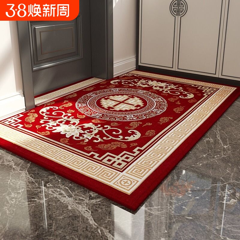 入户门地垫家用红色地毯门垫进门脚垫门口垫子客厅进户大门防滑垫