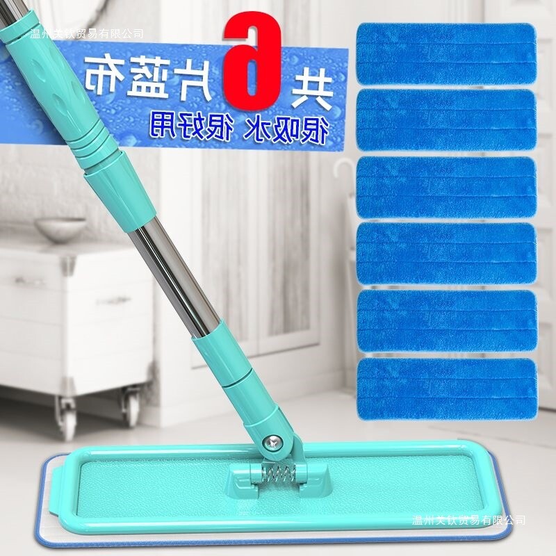 平板免手拖把家用一拖静电拖布干湿两用拖地吸水打蜡木地板抛光