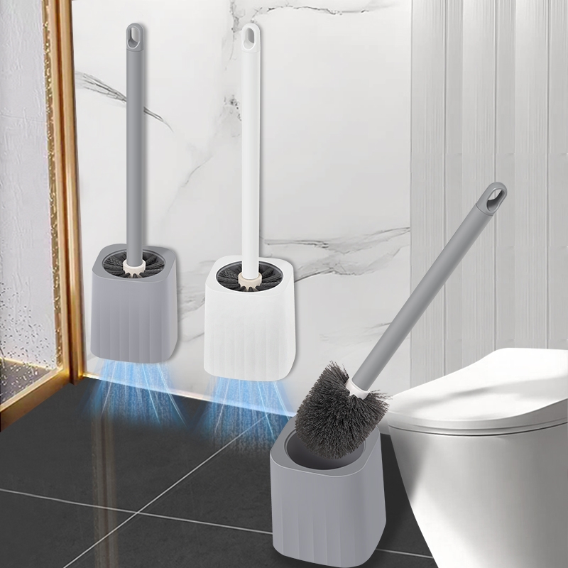 马桶刷壁挂式家用洗厕所刷无死角带底座浴室长柄套装清洁刷子耐用