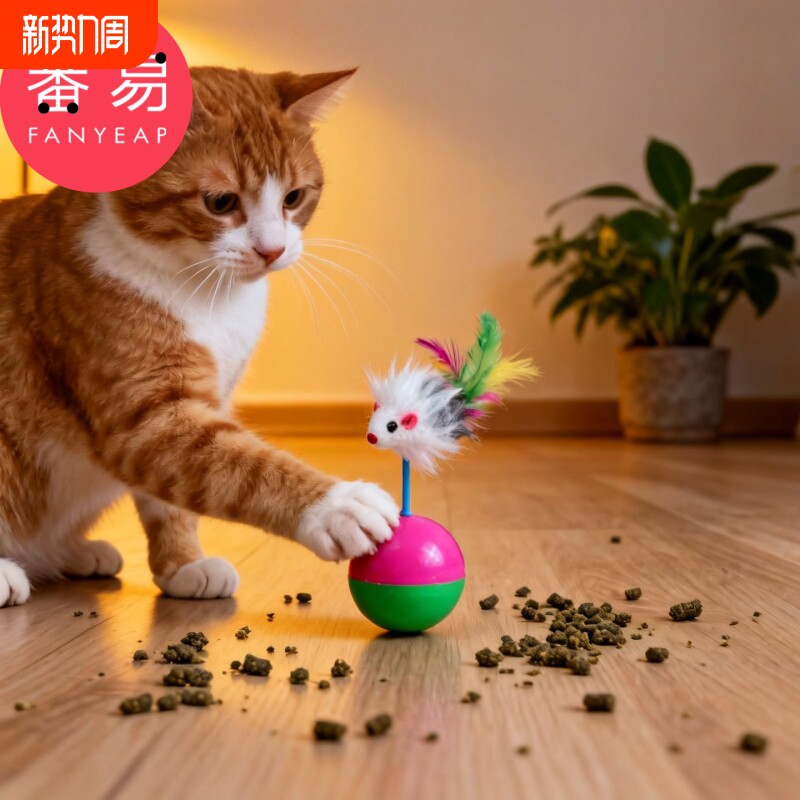 宠物玩具/不倒翁A1vl001-猫玩具不倒翁毛绒老鼠逗猫咪宠物用