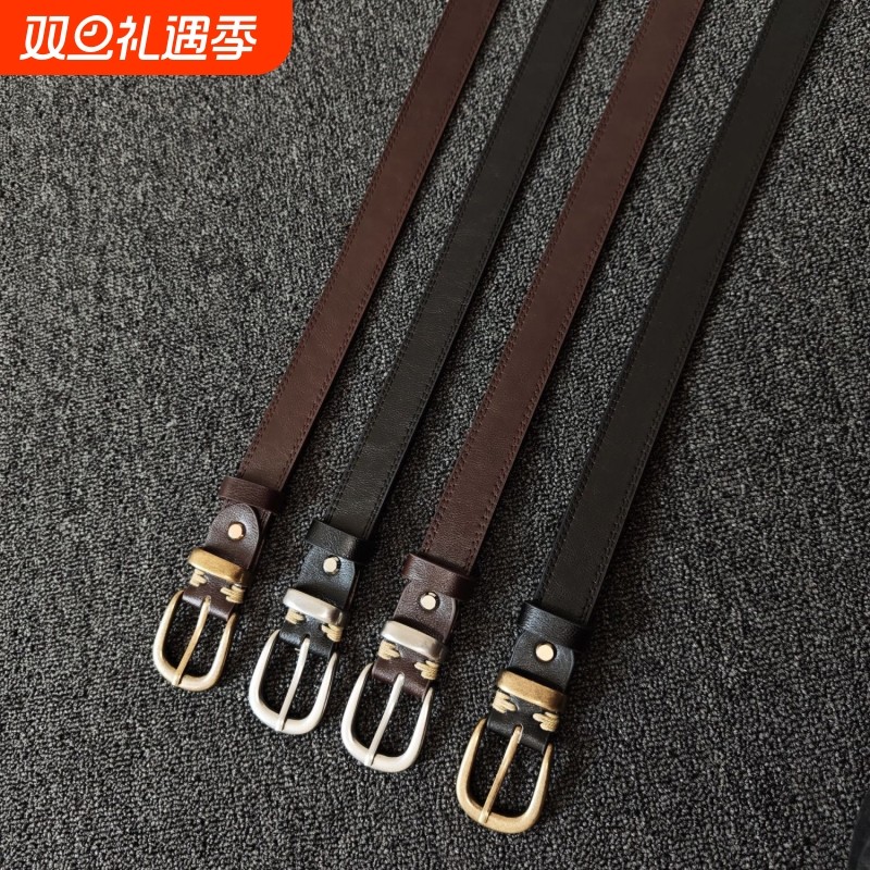 复古韩版简约腰带牛仔裤百搭皮带装饰简约女士休闲时尚裤带配饰