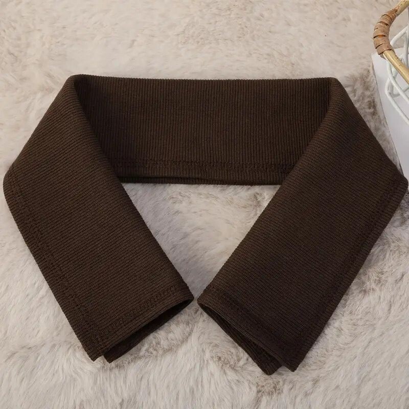 羽绒服衣领防脏神器配件领子螺纹保护套全包棉衣护领包边针织假领