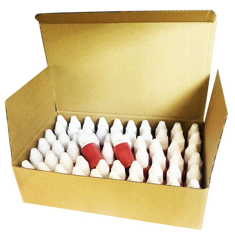 小支整盒60支光敏印油批发刻章店赠送用的印油墨水红色蓝色黑色