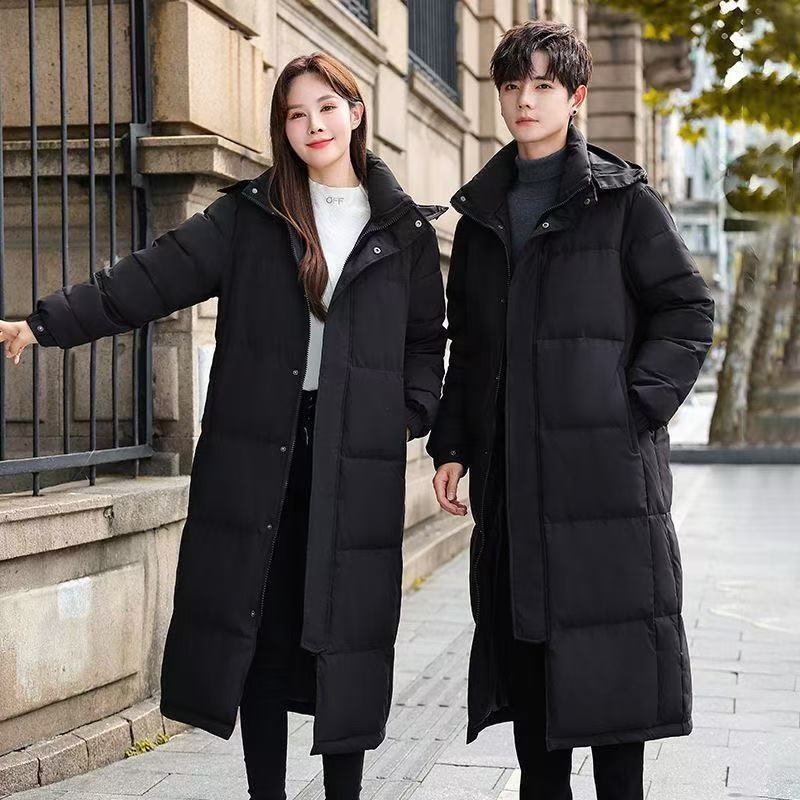 欧洲站长款男女冬季情侣男女冬季羽绒服连帽加厚韩版户外青年外套