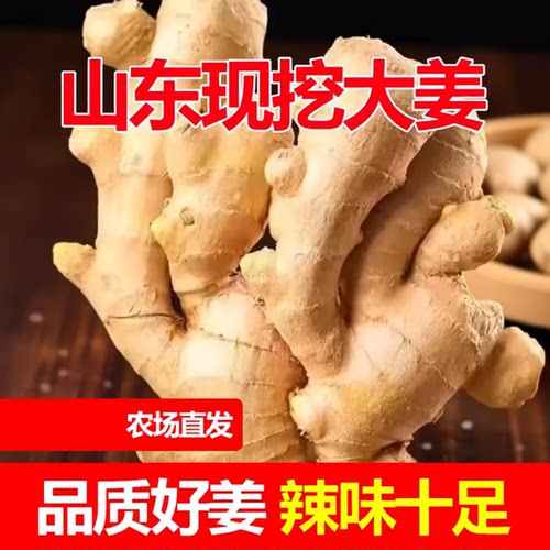 生姜山东大黄姜水洗风干姜优质姜新鲜纯天然大块老姜月子姜农家