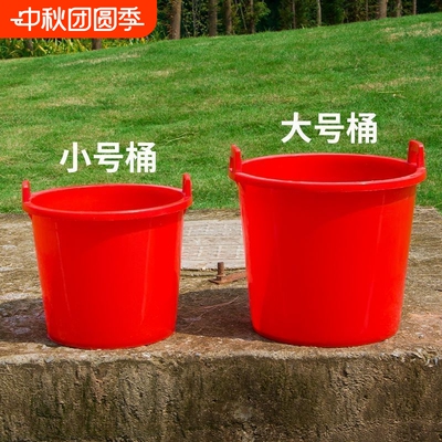 牛筋桶水桶农用挑粪桶尿桶老式担水桶灌溉多用途桶加厚牛筋耐用