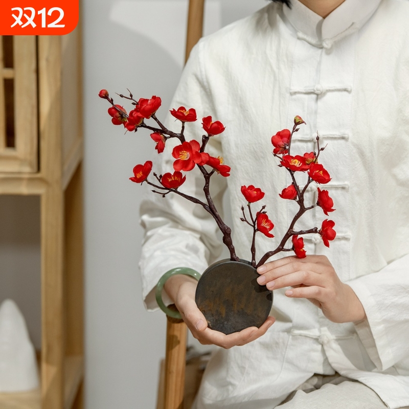 绿植物一剪梅花仿真花假花婚庆装饰工艺品INSMW36895