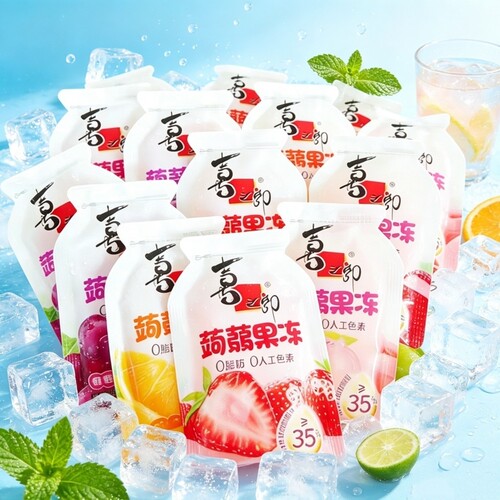 蒟蒻果冻喜之郎乳酸菌可吸散装蓝莓草莓果味休闲小包装好吃水果