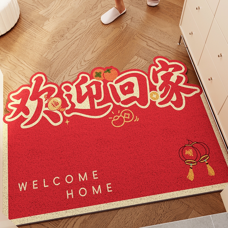 入户门垫新年除尘丝圈室内地垫