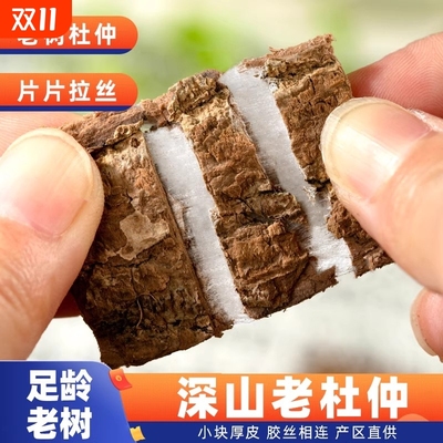 野生杜仲中药材正品杜肿杜仲老树厚皮树皮泡酒非特级配巴戟天泡茶