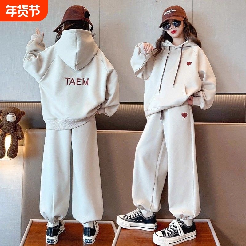 女童套装春秋2025新款女童装儿童秋季卫衣运动服大童女孩秋装衣服