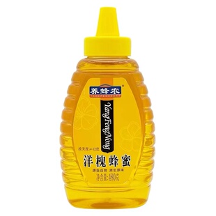 养蜂农洋槐蜂蜜480g瓶装 纯正天然蜜槐花便携广西周氏