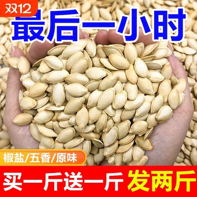 【无干燥剂】新货原味南瓜子椒盐味大颗粒纸皮南瓜子现炒干果零食