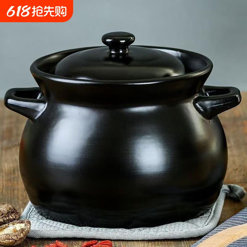 家用大容量砂锅明火煤气灶专用沙锅火锅煲汤锅炖锅瓦煲耐高温不裂