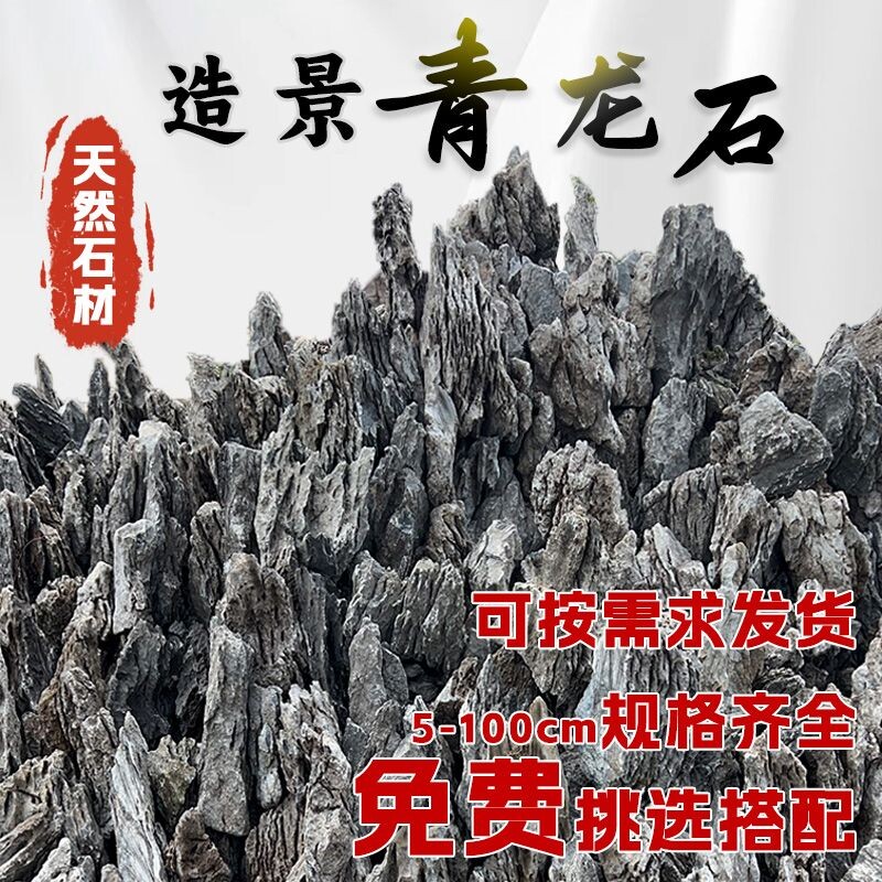 精品青龙石造景石酸洗草缸天然原石附石盆景园林景观英德鱼缸假山