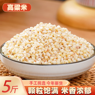 东北正宗高粱米新高粮农家酿酒煮饭粗粮大米五谷杂粮红豆碳水去皮