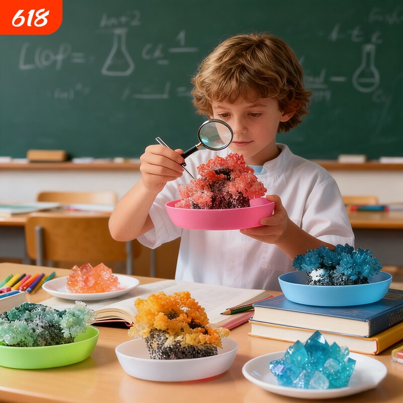 石头开花儿童玩具科学趣味实验套装小学生DIY石手工制作种子化学