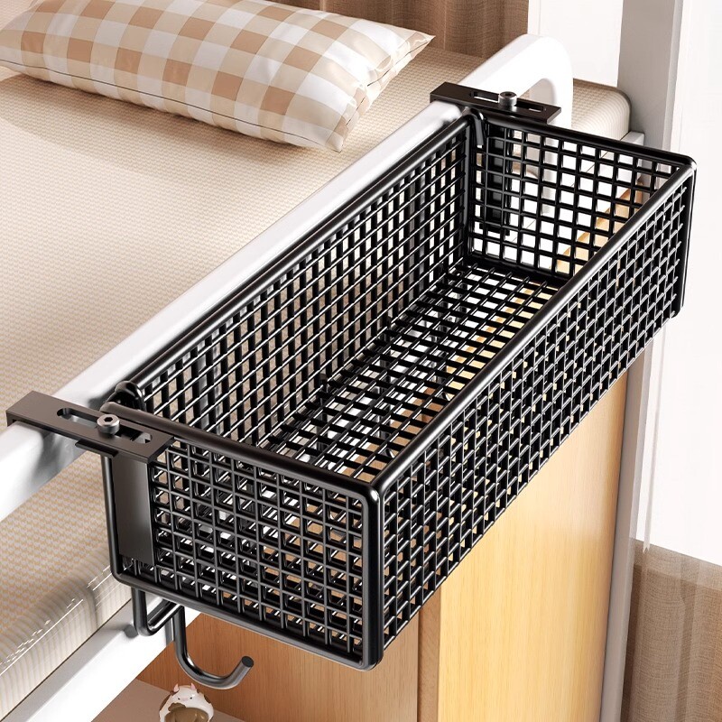 床边挂篮子宿舍床头置物架寝室收纳好物床上可调节悬挂式上铺神器