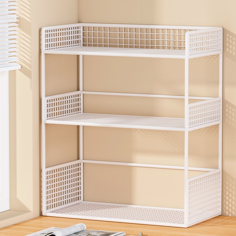 免安装铁艺书本收纳架强力承重