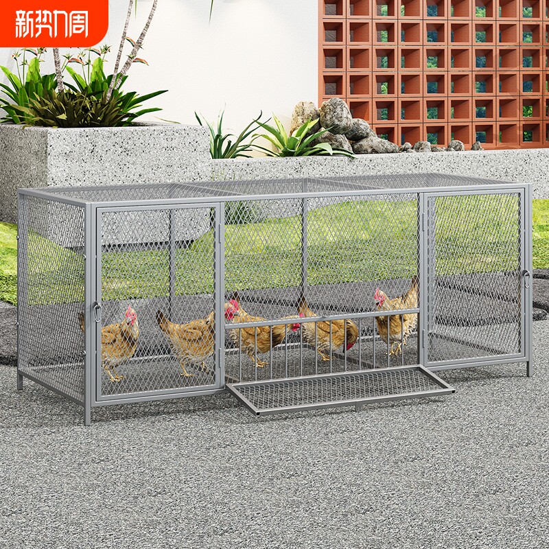 家用鸡笼饲养笼加密防黄鼠狼兔笼鸭笼大空间农村养殖笼子鸭子铁丝