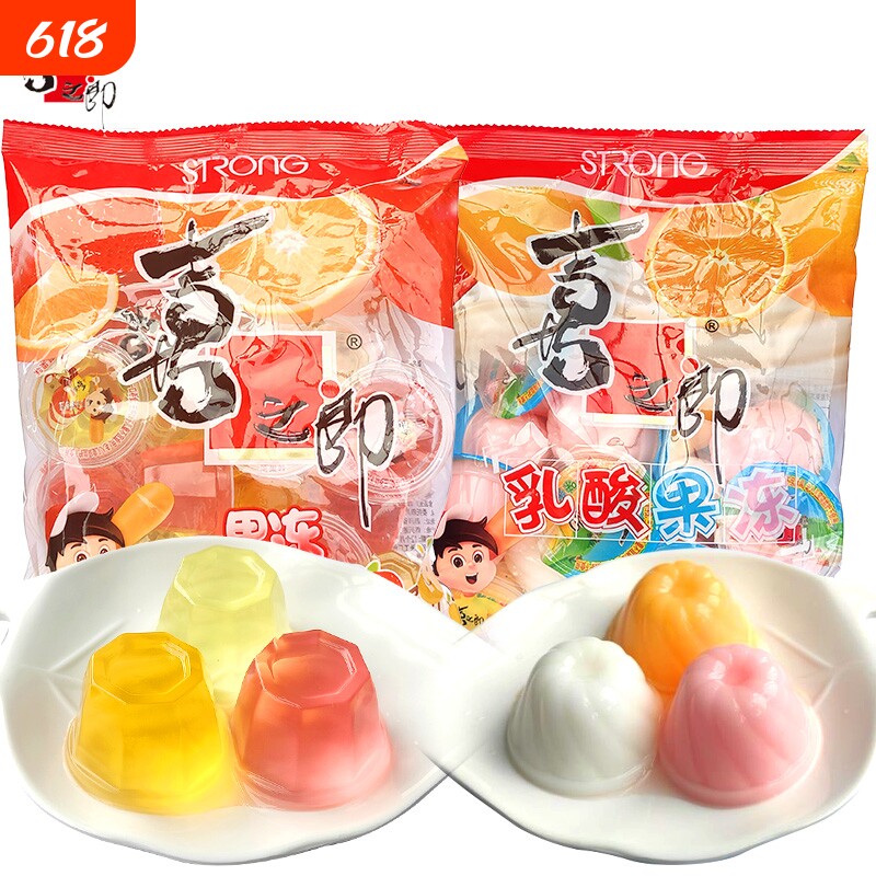 喜之郎什锦乳酸果冻360g*5整箱大礼包儿童零食品小吃批发袋装告