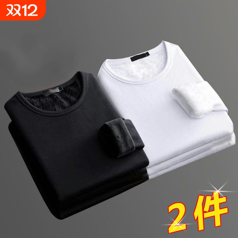 【官方推荐】冬季加绒长袖t恤男