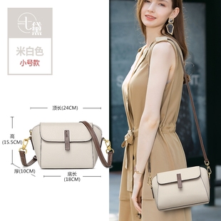 2025新款 斜挎包牛皮單肩小方包真皮包包女夏季 潮高級感女士大容量