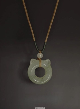 新中式小狗骨头猫猫可爱精美项链吊坠情侣锁骨链礼物送女友闺蜜