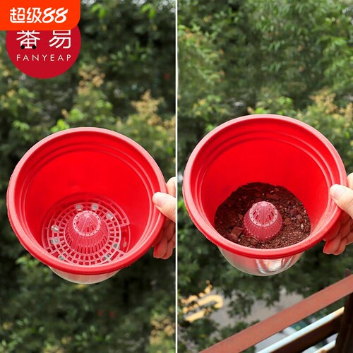 花盆垫片B1vl0-花盆底孔网垫防漏土透气漏水垫底网塑料沥水锥盆