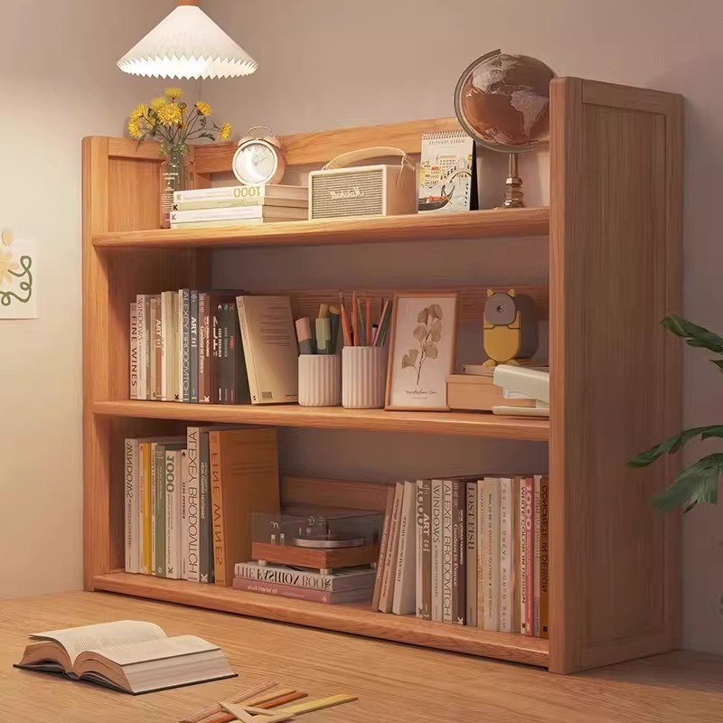 书架桌面置物架办公室桌上台面家用学生收纳多功能分层柜餐桌多层