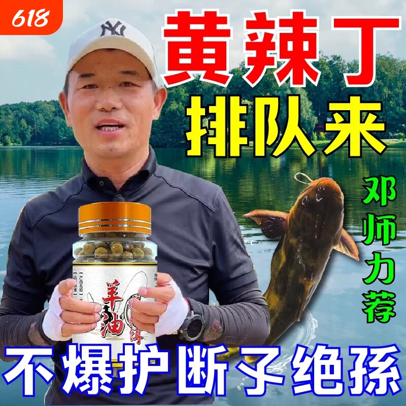 黄辣丁专用羊油颗粒饵料户外垂钓免打窝昂公昂刺黄颡鱼黄骨鱼饵料