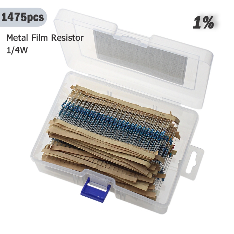 1475PCS 0.25W 1/4W金属膜电阻包全系列阻值常用 1N4148