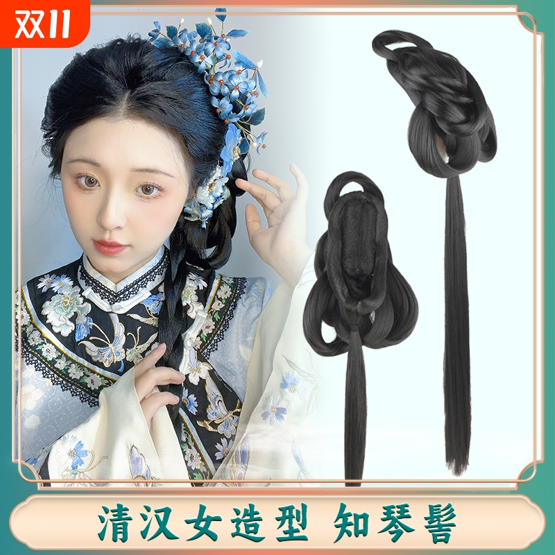 古典舞头饰女古风假发