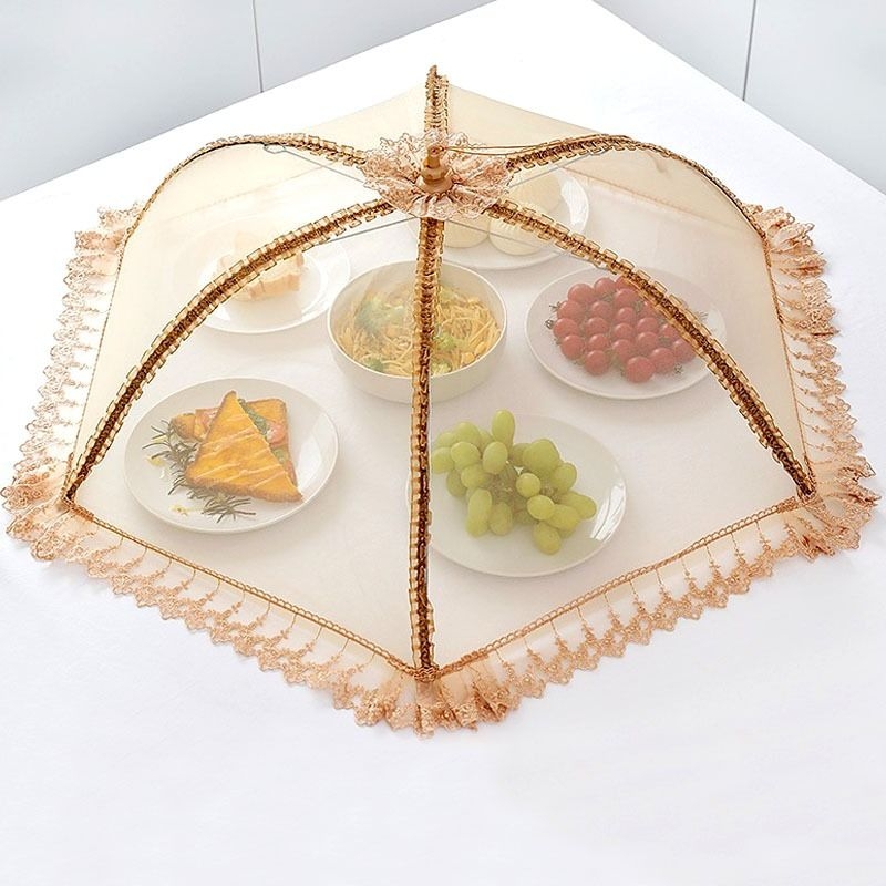神器罩子盖菜罩可折叠餐桌罩食物防苍蝇饭罩饭菜家用防尘罩伞夏季