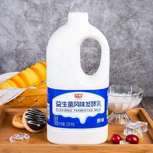 光明家庭装 酸牛乳 益生菌风味发酵乳1.25kg桶装