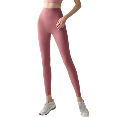 果冻腰高弹高腰锦纶瑜伽裤