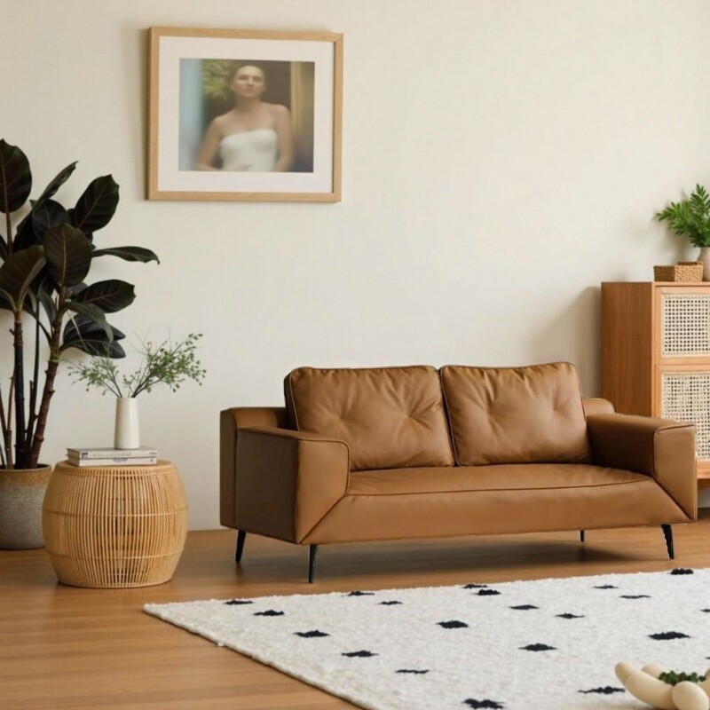 复古飞翼沙发意式灵动岛小户型客厅简约沙发躺椅懒人休闲布艺沙发