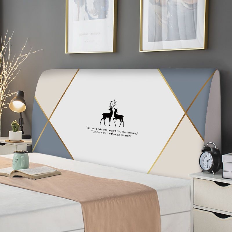 ins风日系床头罩床头套新款上档次全包万能床头罩通用1.8装饰遮丑