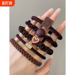 高弹力皮筋女扎头耐用高级感头绳2024新款 扎马尾发圈发绳高端皮套