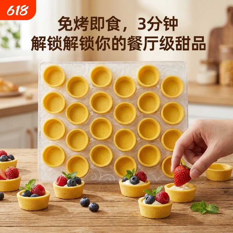 塔壳挞底法式挞壳水果塔挞皮甜品圆形蛋挞皮台茶歇婚庆展会酒店
