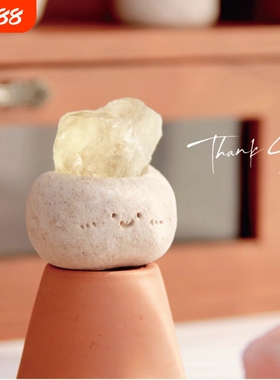 纯手工香港小豆丁水晶摆件