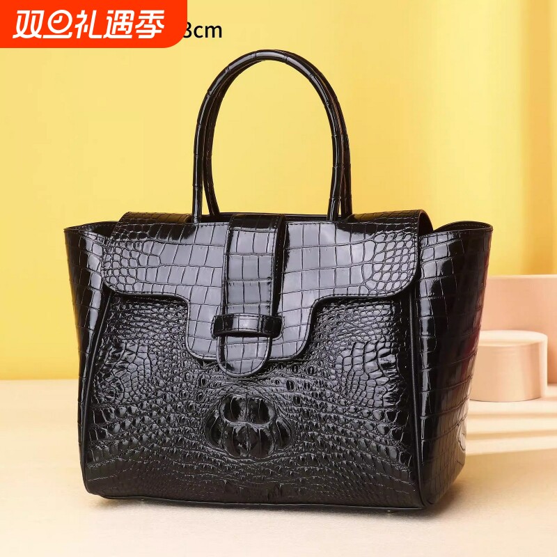 新款鳄鱼骨纹女包大容量女士手提包经典高端单肩斜跨大包