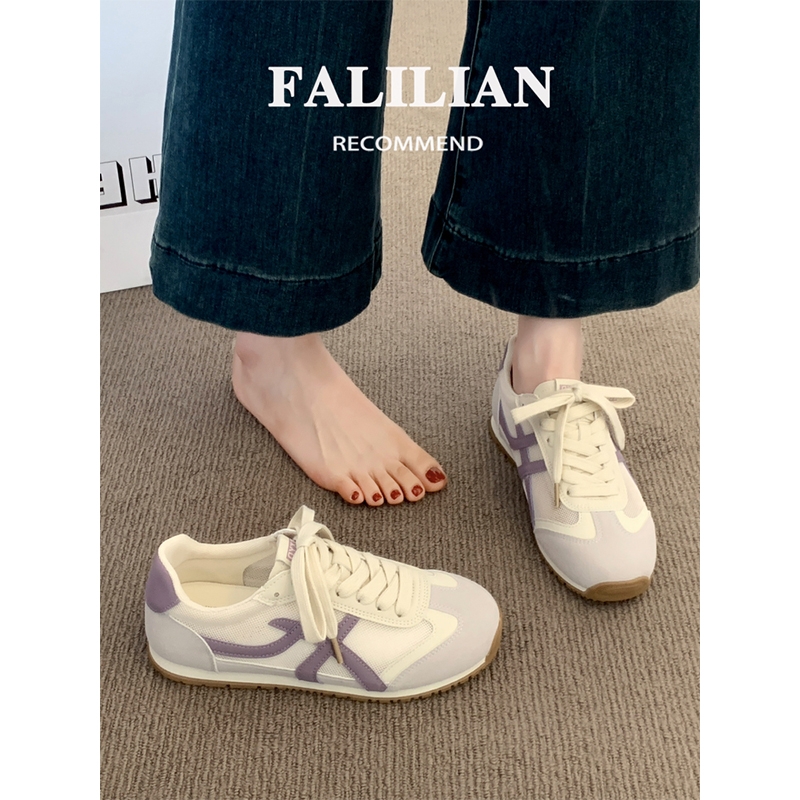 小白德训鞋子女2025新款爆款夏季超火薄底运动鞋网面透气休闲板鞋