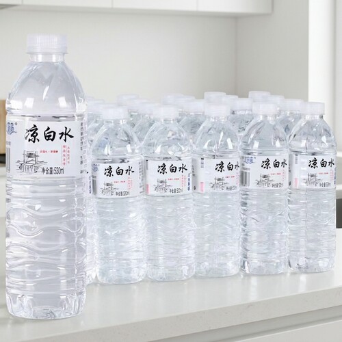 凉白水包装饮用水530ml*24瓶装解渴便捷天然过滤水山泉