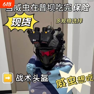 三角洲游戏周边威虫战术头盔Q面具全套装备cos道具送礼物打印耳机