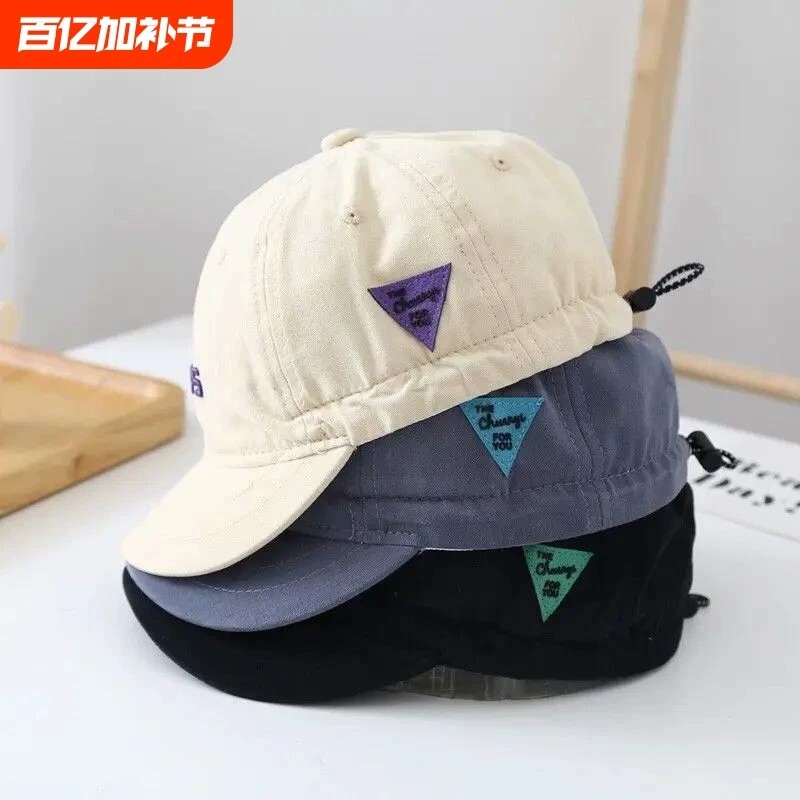 儿童春夏秋薄款纯棉鸭舌帽图片