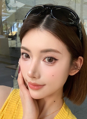 jennie同款墨镜发箍女y2k辣妹骑行防风欧美弧形简约高颅顶太阳镜